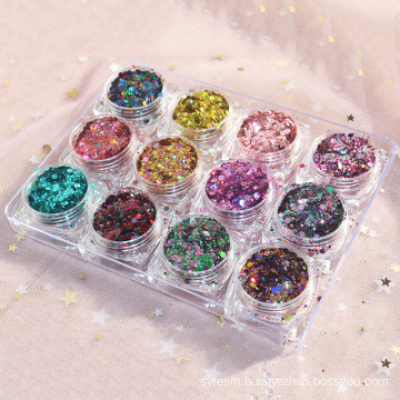 Hot sale cheap bulk craft chunky glitter pieces